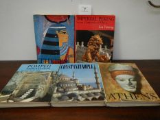 5 Elek books including Thebes, Athens, Pompeii,