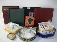 Stamps - A large quantity of assorted British stamps and unused stamp albums etc