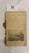 A 1777 copy of night thoughts on life, death & immortality by Dr Young (missing front board,