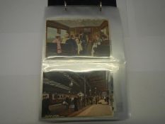 Postcards - Approximately 160 official LNWR Railway postcards (without duplication)