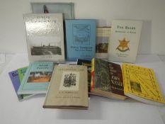 A collection of books on local history,