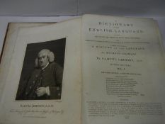 A 1806 edition of Samuel Johnson's Dictionary in 2 volumes (complete,