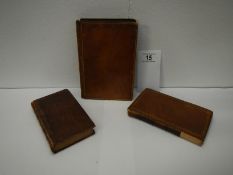 Three antiquarian books - The Ever Green Being a Collection of Scots Poems 1741 (front board