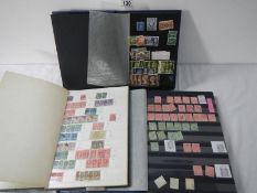 Stamps - 3 stamp stock books containing 20th century British stamps, mostly George V
