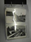 Postcards - 200 plus of assorted railway postcards including stations