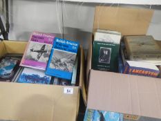 A good collection of over 40 aviation books including Harold Penrose Ominous Skies and Widening