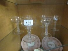 A set of 6 vintage cocktail glasses