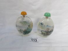 2 Chinese scent/perfume bottles