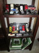 70 Del Prado model cars together with magazines and info cards