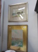 2 framed and glazed watercolour rural scenes