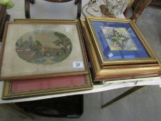 A mixed lot of various framed and glazed pictures, prints,