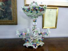A French porcelain table centrepiece