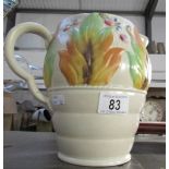 A large Clarice Cliff jug,