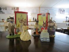 4 Royal Doulton and a Beswick Beatrix Potter figures
