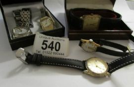 5 wrist watches including Rotary,