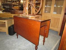 A mahogany Pembroke table