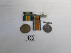 A World War 1 medal awarded to 75090 SJT.R.King R.