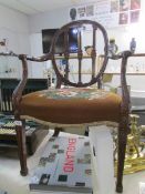 A Regency style elbow chair