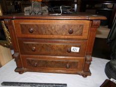 An oak 3 drawer apprentice chest