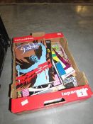 A box of action comics