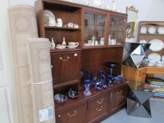 A mahogany effect wall unit