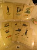 9 British World War 2 identification leaflets/caricatures of German soldiers by R Hedger for G I