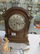 A 19th century mahogany bracket clock