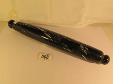A 19th century glass rolling pin
