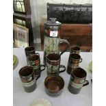 A Celtic pottery coffee set