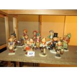 12 Goebel figurines