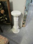 A marble pedestal