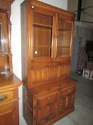 A good oak bureau book case