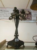 An art nouveau style 6 arm candelabra
