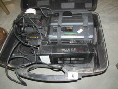 A cased professional VHS Panasonic video camera