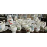 A mixed lot of crested china including Goss