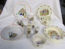A mixed lot of nursery china including Shelley,