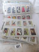 16 sets of assorted cigarette cards