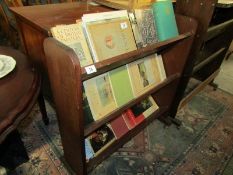 An oak book shelf