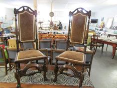A set of period hall chairs