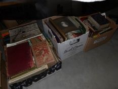2 boxes of old books