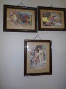 3 framed and glazed religious prints