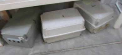 3 external electrical junction boxes