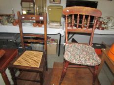 2 old kitchen chairs