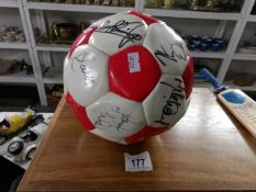 A Lincoln City signed football