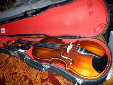 An old violin in case - No bow