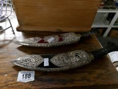 2 ornamental Ghurka knives