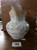 A Staffordshire jug dated 1850