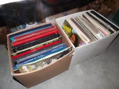 2 boxes of LP records