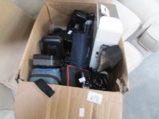 A large quantity of camera's including Canon