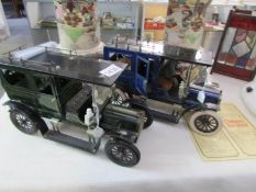 2 replica Carette tin plate vehicles by Jan Blenken of Nuremberg begin 2 limousines